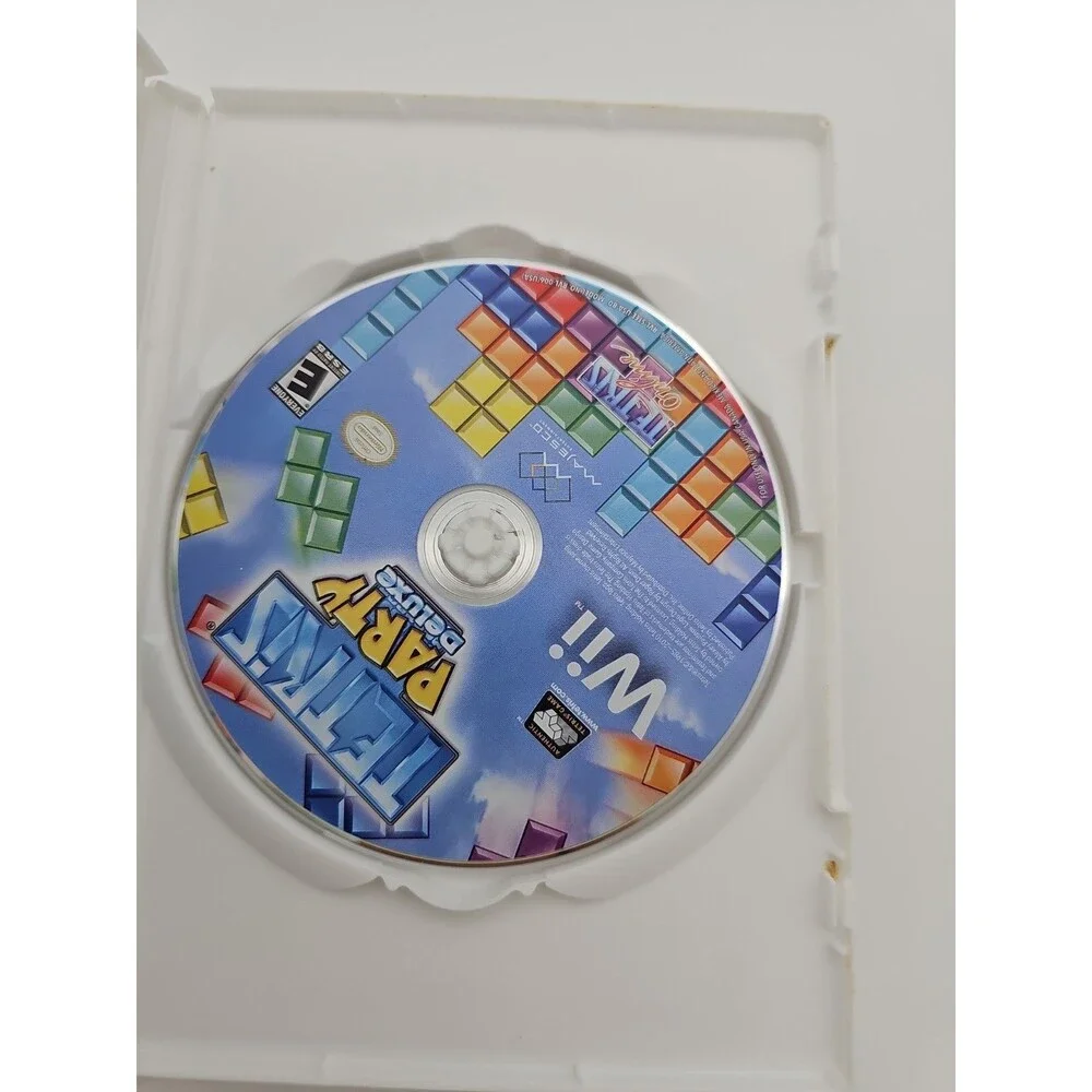 Tetris Party Deluxe (Nintendo Wii 2010) TESTED and Working Complete CIB Works